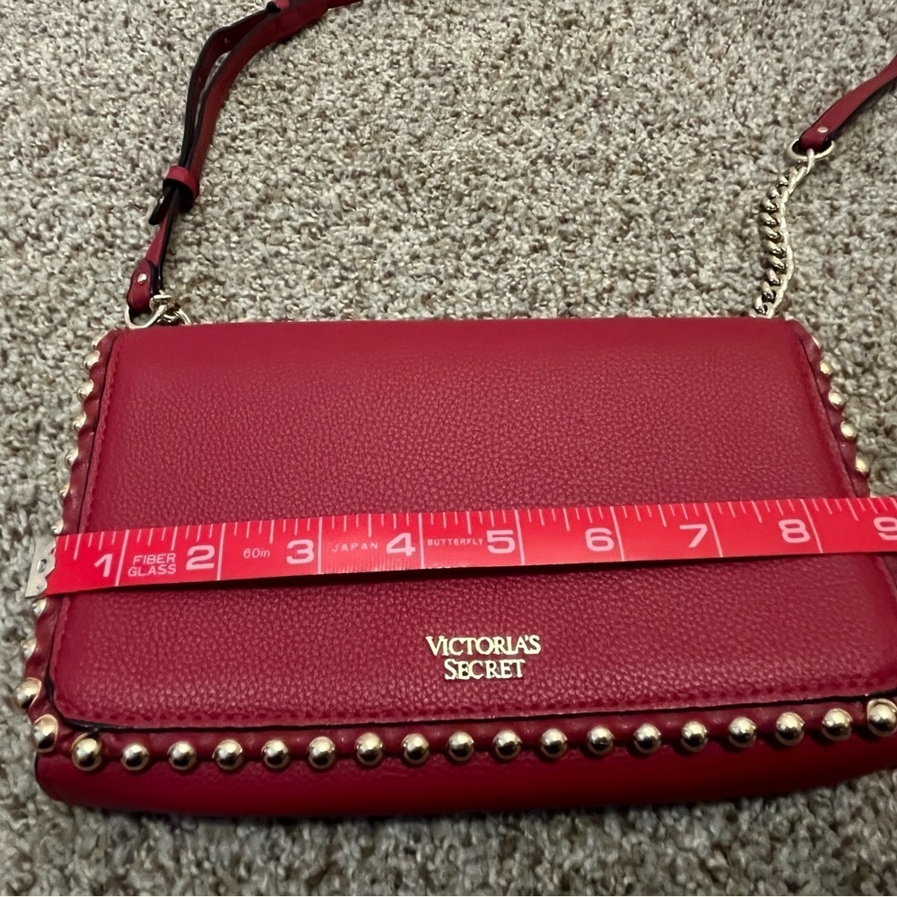 Victoria's Secret Red Clutch/Purse with Gold Accents - Picture 5 of 14
